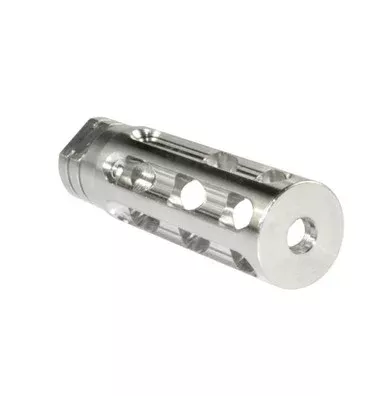 1/2×28 Muzzle Brake for AR-15, Stainless Steel