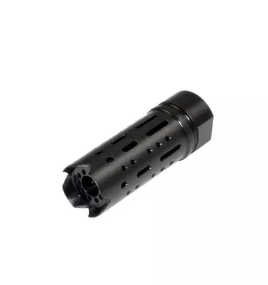 1/2×28 Muzzle Brake for AR-15, Steel, Black MZ-25-01-B