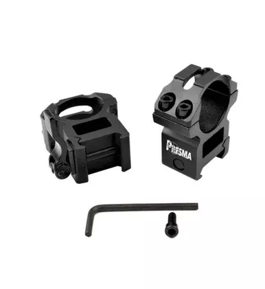 1” Quick Release High Profile Scope Rings for Picatinny Rails