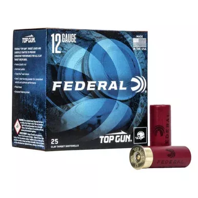 12 Gauge 2 3/4″ 1 1/8oz 1200FPS Lead Top Gun Target Loads, Case of 250