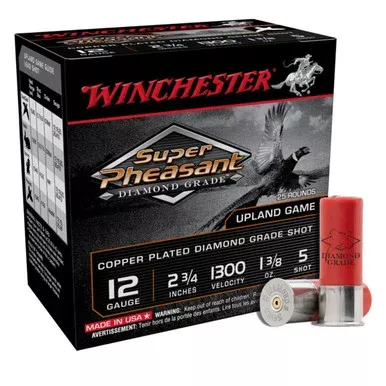 12 Gauge 2 3/4″ 1 3/8oz 1300FPS Super Pheasant Diamond Grade Shotshells, Case of 250