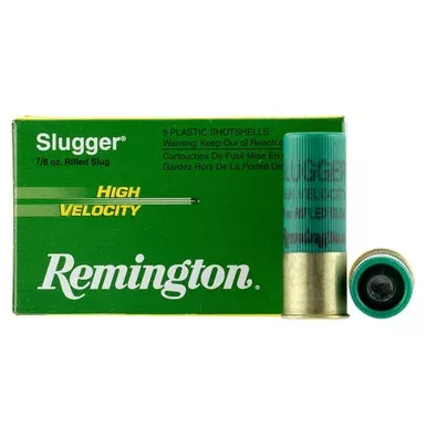 12 Gauge 2 3/4″ 7/8 oz 1800FPS Slugger High Velocity Rifled Slugs, Box of 5