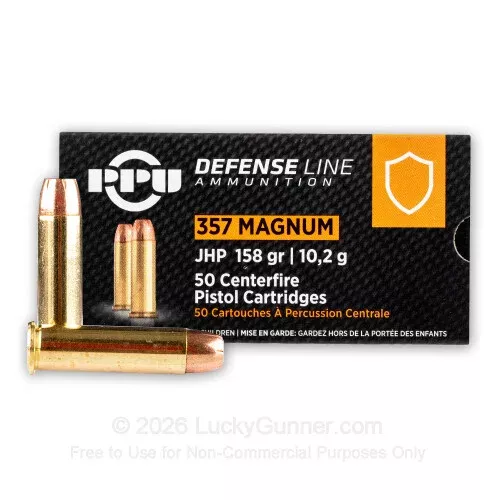 357 Mag – 158 Grain JHP – Prvi Partizan – 50 Rounds