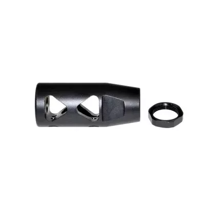 49/64-20 Muzzle Brake for .50 Beowulf w/ Crush Washer – Steel – Black