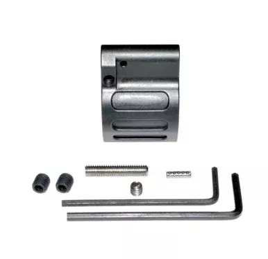 .750” Adjustable Low Profile Gas Block, Black Steel