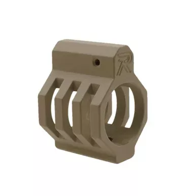 .750 Low Profile Steel Gas Block Caged with Roll Pins & Wrench – Cerakote FDE