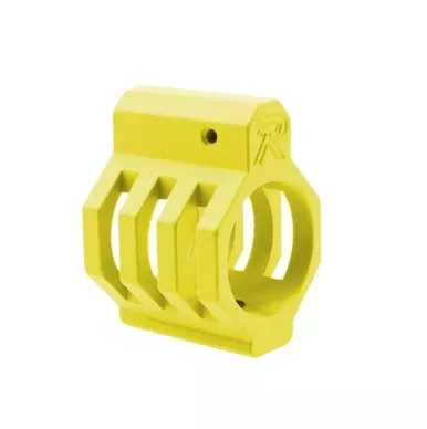 .750 Low Profile Steel Gas Block Caged with Roll Pins & Wrench – Cerakote Lemon Zest