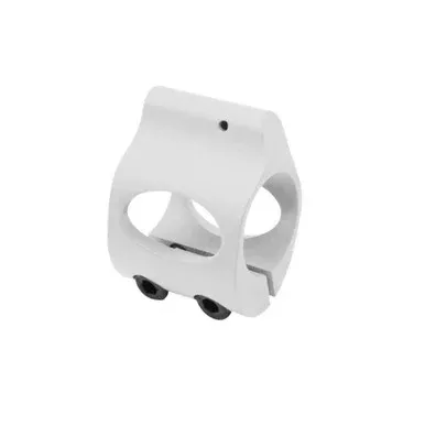 .750 Low Profile Steel Gas Block with CLAMP-ON – Cerakote Bright White