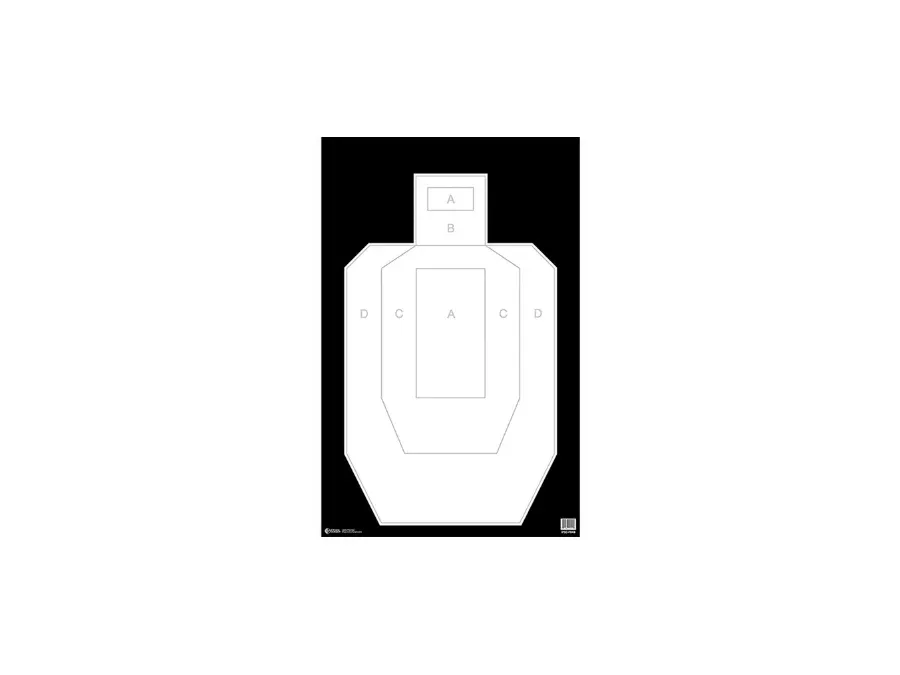Action Target IPSC/USPSA Silhouette Paper Target, 100