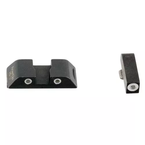 AmeriGlo GL119 Classic 3 Dot Night Sight Fits Glock 20/21 Tritium Green w/White Outline Front Tritium Green w/White Outline Rear