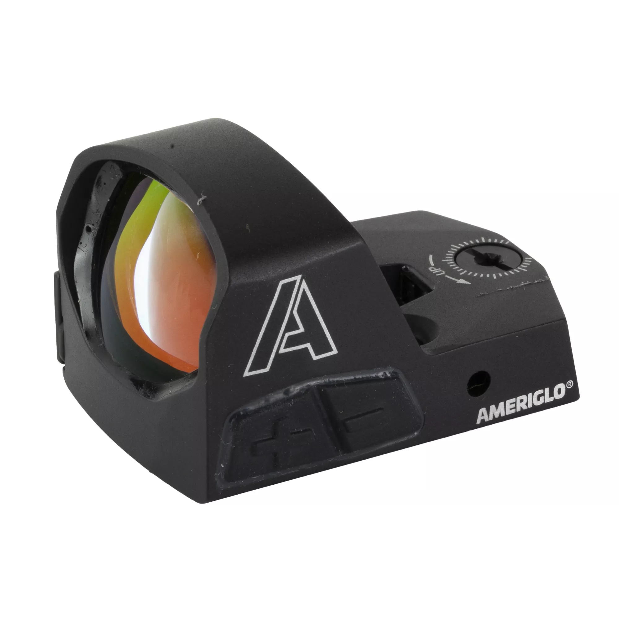 AmeriGlo HVN02 Haven Matte Black 1x 5 MOA Illuminated Adjustable Red LED Dot Reticle