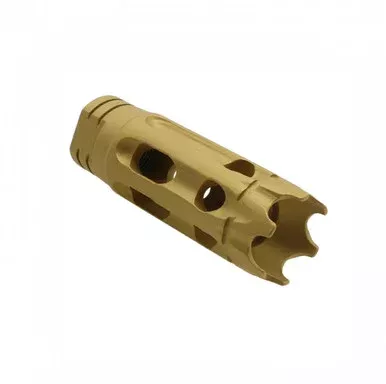 AR-15/.223/5.56 Custom Ported Muzzle Brake – Cerakote Gold