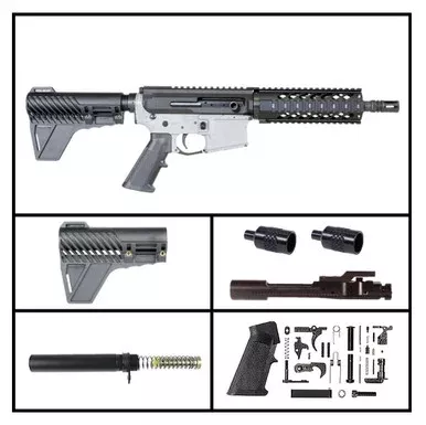 AR-15 .300BO “GDO” SIDE CHARGING W/GAP’ 8.5-INCH PARKERIZED SIDE-CHARGING PISTOL FULL BUILD KIT