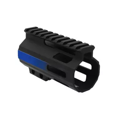 AR-15 4″ M-LOK Parallelogram Handguard – MADE IN USA – CERAKOTE GRADIENT BLUE