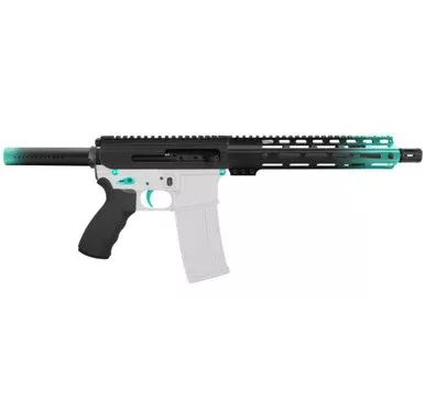 AR-15 5.56 NATO 10.5” SIDE-CHARGING PISTOL KIT 10” HANDGUARD – CERAKOTE GRADIENT ROBINS EGG