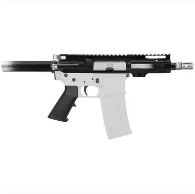 AR-15 5.56 NATO 5” PISTOL KIT – FORGED UPPER WITH 4” HANDGUARD – CERAKOTE GRADIENT GLACIER SILVER