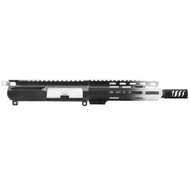 AR-15 5.56 NATO 7.5” PISTOL UPPER – SIDE CUT BILLET UPPER WITH 7” HANDGUARD – CERAKOTE GRADIENT ORANGE