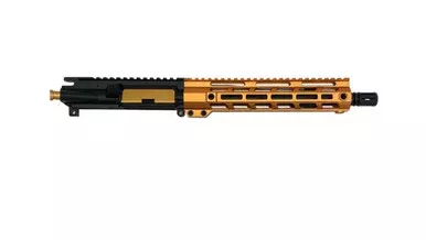 AR-15 5.56 NATO Assembled Pistol Upper, 10.5″ Parkerized Barrel 1 7 Twist , Orange