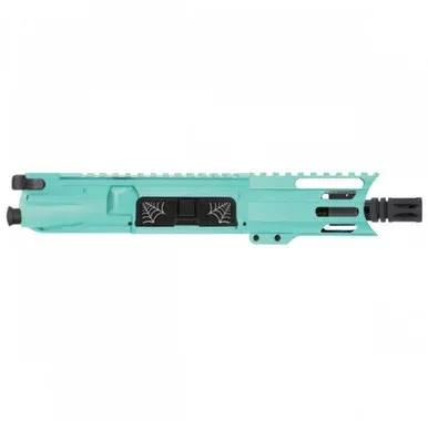 AR-15 5.56 NATO SPIDER 5” PISTOL UPPER WITH 4” HANDGUARD – ROBINS EGG