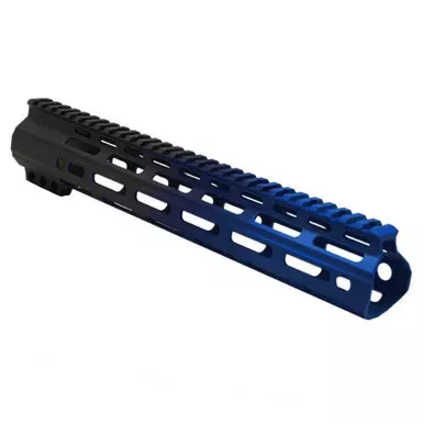 AR-15 ANGLE CUT M-LOK 12 INCH HANDGUARD – MADE IN U.S.A – CERAKOTE GRADIENT BLUE FLAME