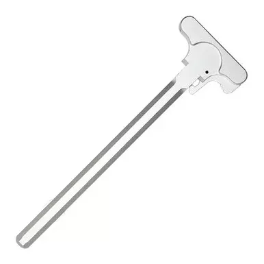 AR-15 Charging Handle MIL-SPEC Machined Aluminum – Anodized Silver