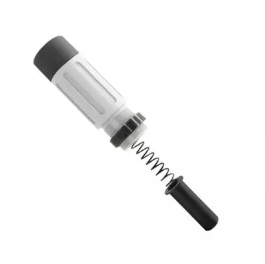 AR-15 Complete Compact Short Buffer Tube Kit 3.5” Cerakote – Bright White W/ Black Cap