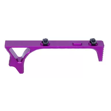 AR-15 Skeletonized Ultralight Angled Grip For M-LOK – Anodized Purple