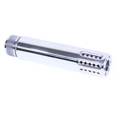 AR-15 Slip Over Barrel Shroud With Multi Port Muzzle Brake – High Polish