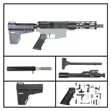 AR-15 WYLDE CHYLDE W/KAK BRACE 7.5 INCH .223 WYLDE PISTOL FULL BUILD KIT