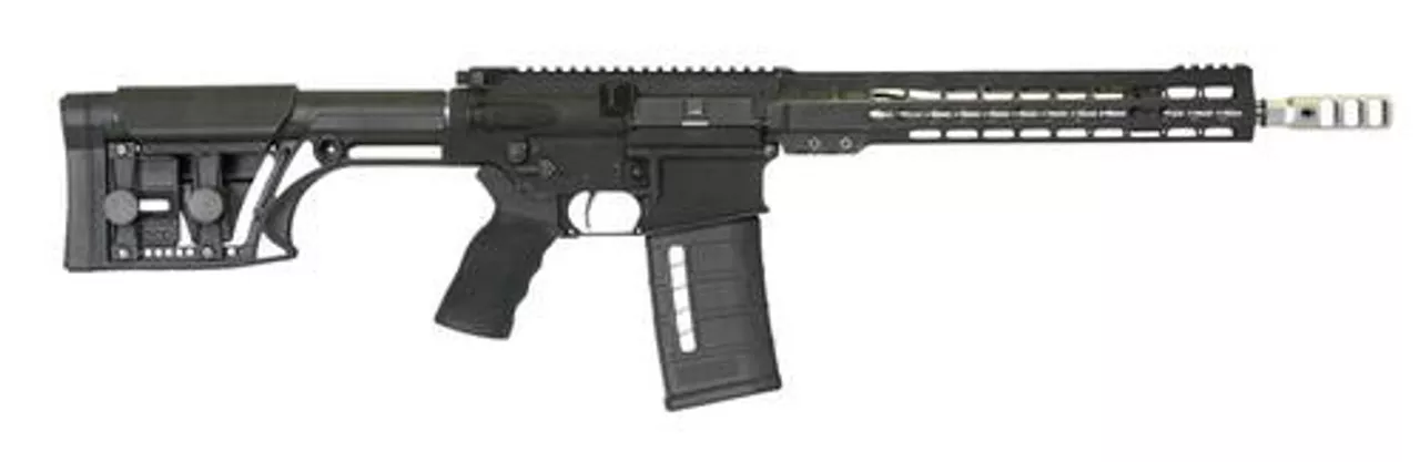 ArmaLite AR-10 3-Gun Rifle 13.5″ SA 308 Win 13.5″ Barrel, MBA-1 Stock Black, 25rd