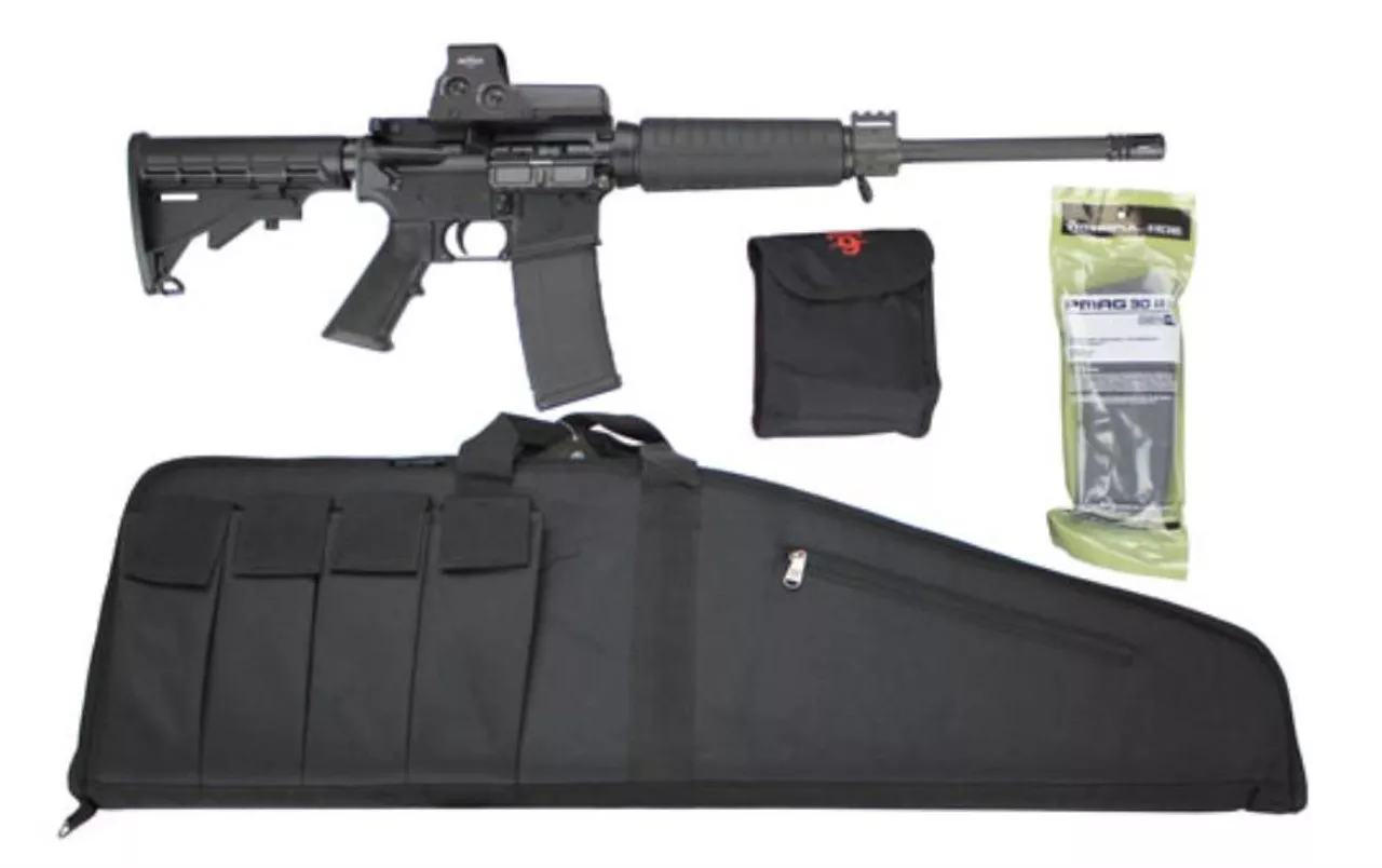 Armalite AR-15 Rifle Package, EOTech 512 Sight, Case & Mags