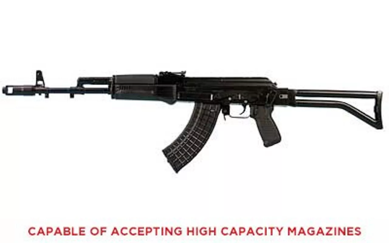 Arsenal, Inc. SAM-7 Rfifle 762×39, 16″ Hammer Forged Barrel, Black, Side Folding Stock, Adjustable Sights, 10Rd, Milled Receiver, Scope Rail