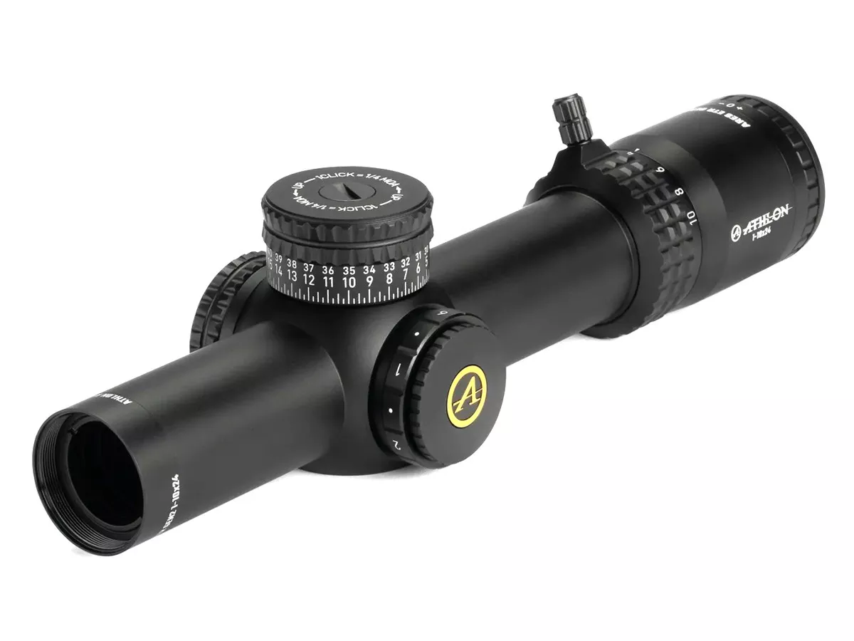 Athlon Optics 1-10×24 Ares ETR Gen2 UHD, FFP ATMR3 IR Reticle, .1 MIL, 34mm Tube