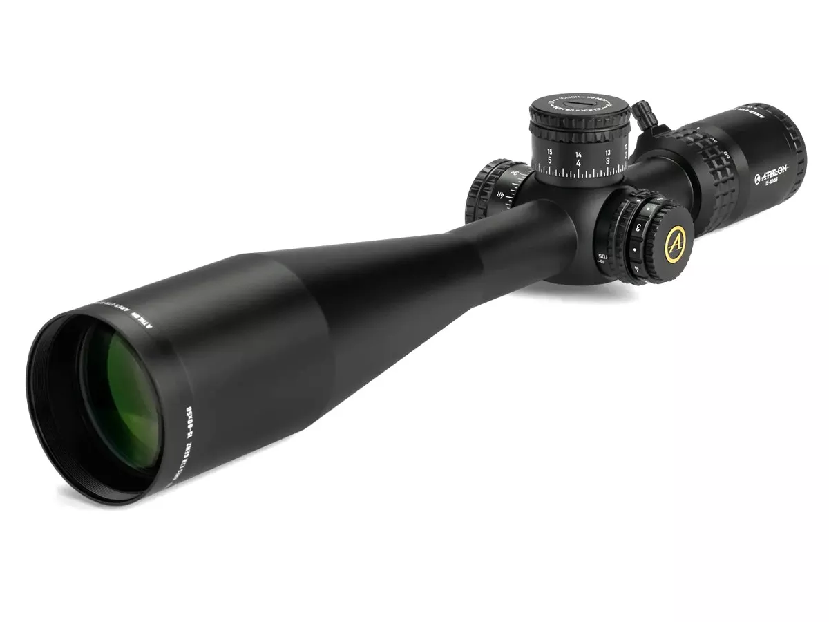 Athlon Optics 15-60×56 Ares ETR Gen2 UHD, SFP ABLR3 IR MOA Reticle, 1/8 MOA, 30mm Tube