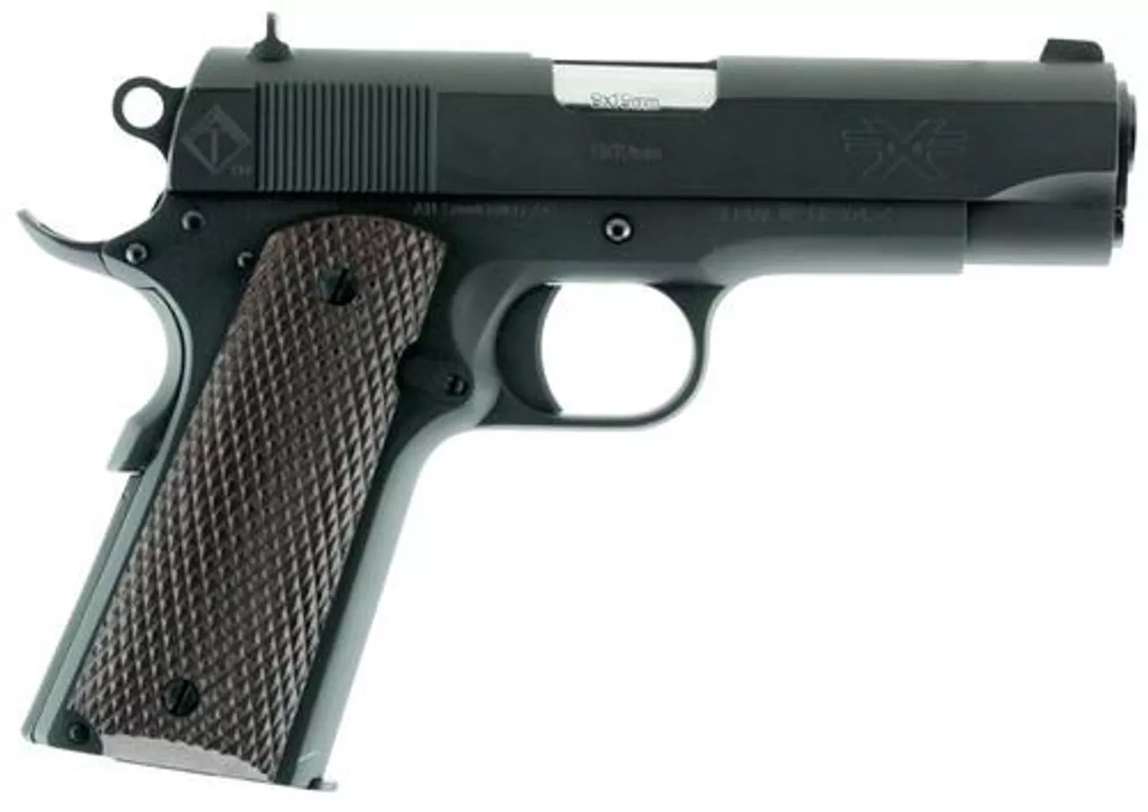 ATI FX9 Single 9mm 4.25″ Barrel, Mahogany Grip Black, 9rd