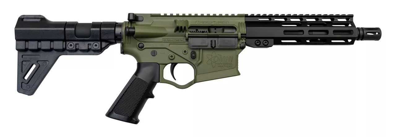 ATI Omni Hybrid Maxx 5.56/.223, 7.5″ Barrel, Trinity Brace, Battlefield Green, 30rd