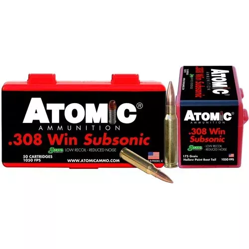 Atomic 00430 Rifle Subsonic 308 Win 175 gr SubSonic 50 Bx/ 10 Cs