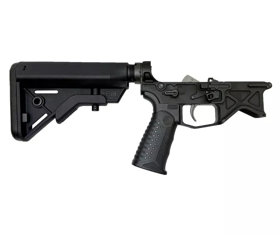 AUTHORITY ELITE AMBIDEXTROUS LIGHTWEIGHT COMPLETE LOWER ASSEMBLY W/ B5 BRAVO STOCK | BATTLEARMS