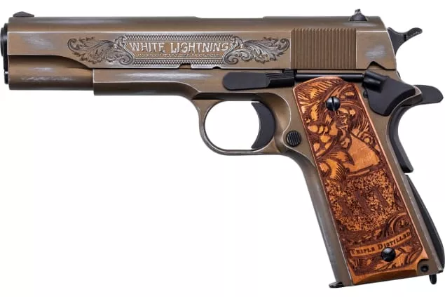 Auto Ordnance 1911 Bootlegger Bronze Engraved Special Edition 5″ 45
