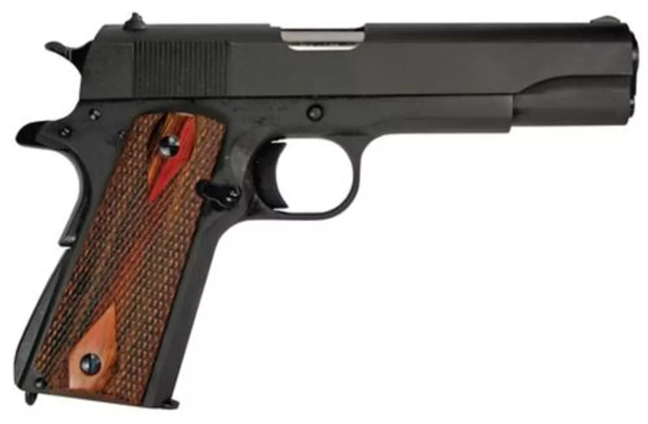 Auto-Ordnance 1911A1 WWII 45 ACP, 5″ Barrel, Parkerized, 7rdrd *MA Compliant*
