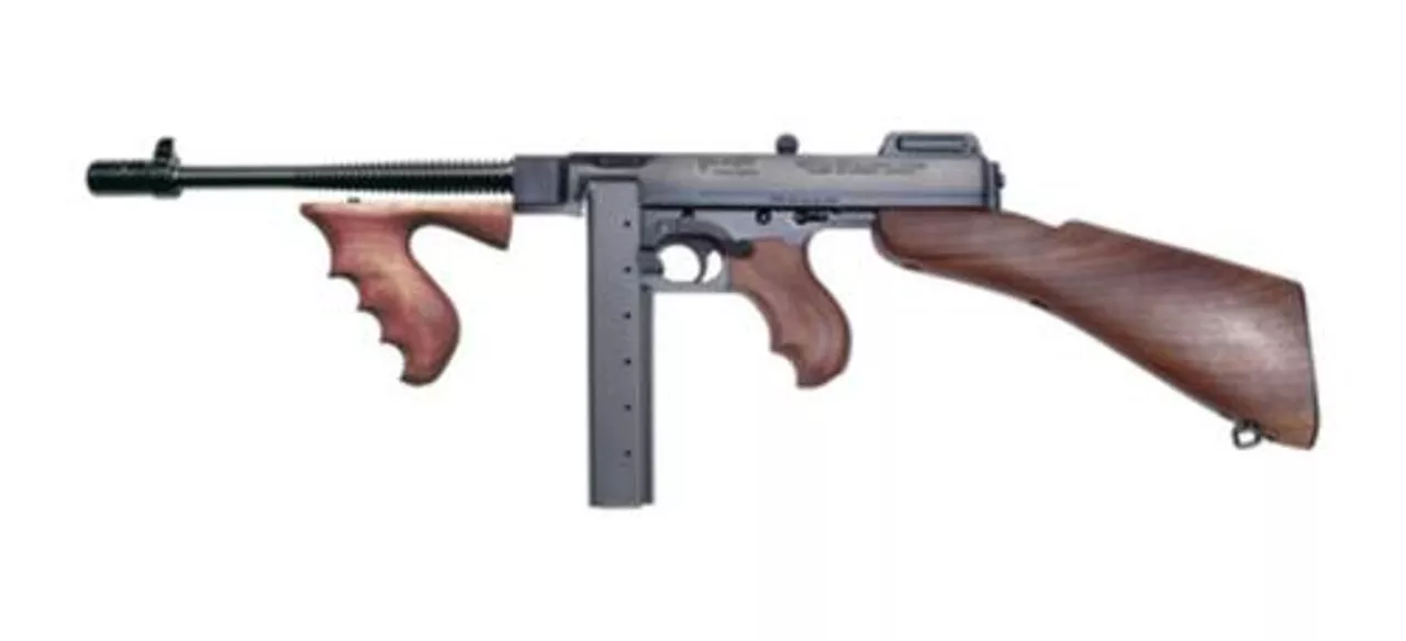 Auto Ordnance Model SBR 45 ACP 10.5″ Barrel Detachable Walnut Stock 30rd – All NFA Rules Apply