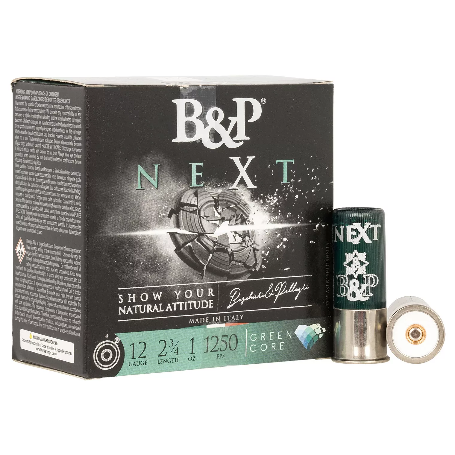 B&P 12B1NX75 Next 12Gauge 2.75” 1oz 7.5Shot 25 Per Box/10 Case