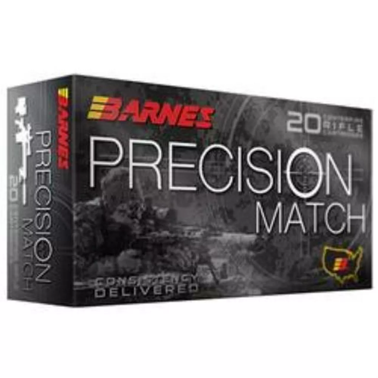 Barnes Precision Match .300 Win Mag 220gr, Open Tip Match Boat Tail, 20rd Box