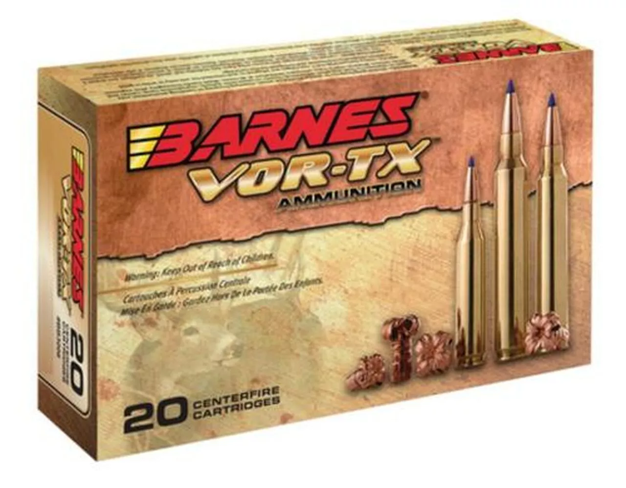 Barnes VOR-TX .243 Win 80gr, Tipped Triple Shock X-Bullet Boattail, 20rd Box