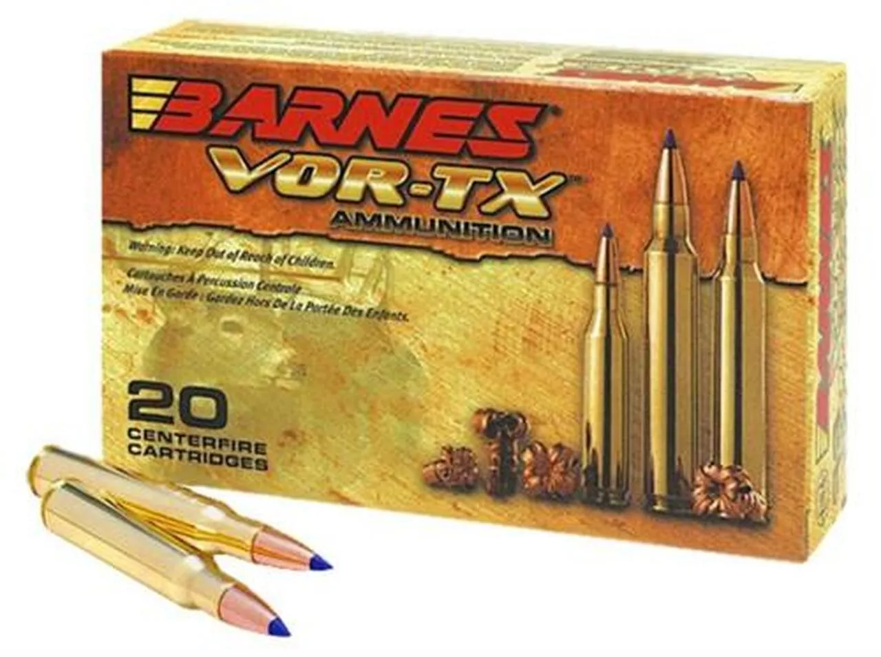 Barnes VOR-TX 375 Holland & Holland Mag TSX Flat Base 300gr, 20rd Box