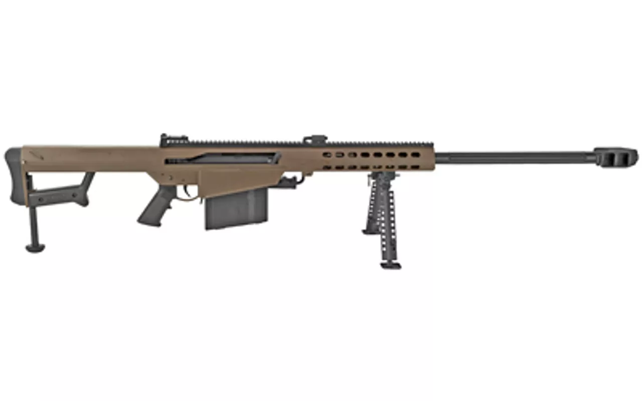 Barrett M82A1 .50 BMG, 29″ Fluted Barrel, Coyote/Black, 10rd