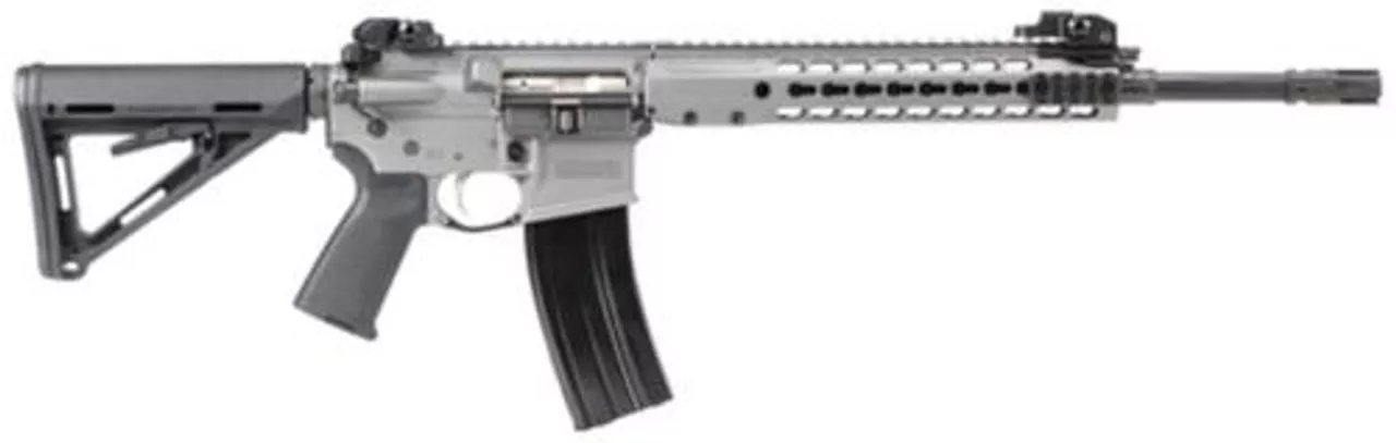 Barrett REC 7 – Gen II 6.8 SPC 16″ Barrel A2 Flash Hider Six Position MOE Stock Gray Receiver 30rd