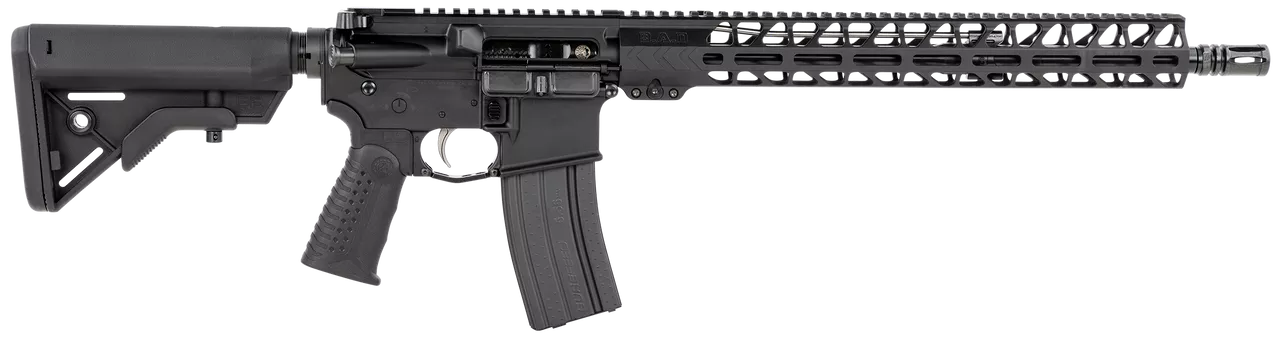 Battle Arms Development, Inc., Workhorse Patrol Carbine, Semi-automatic, 223 Wylde/556NATO, 16″ Barrel, Black, Polymer Grip,(1) 30rd Mag, B5 Bravo Stock