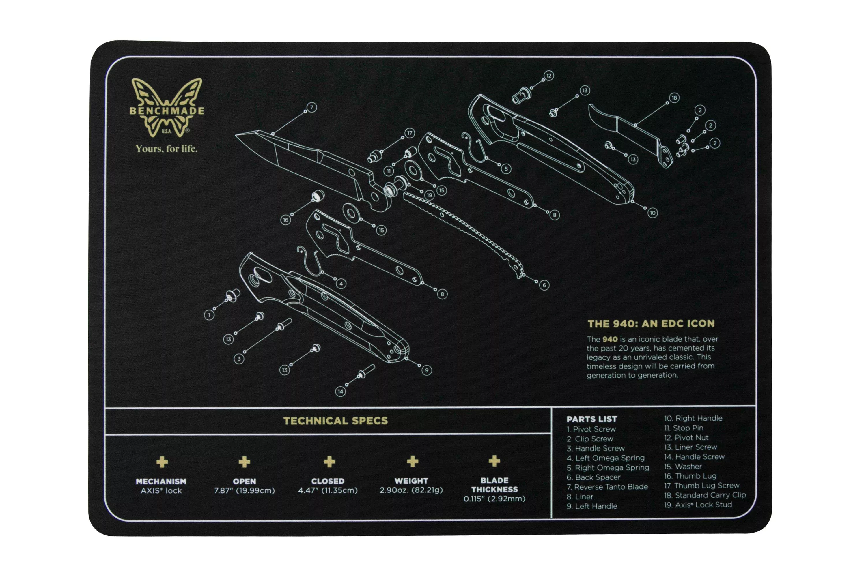 Benchmade 50084-940 Display Mat