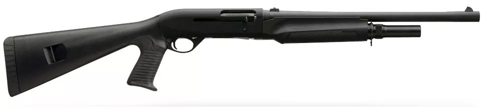 Benelli M2 Tactical 12 Ga Shotgun Pistol Grip Stock Rifle Sights 18.5″ Barrel